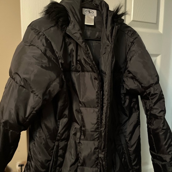 Athletic Works Jackets & Blazers - Ladies puffer coat with hood.  Black.  Size 2X.